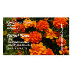 Orange Marigold Flowers Business Card