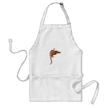 Orange Monarch Pixie Butterfly Fairy 2 - Apron