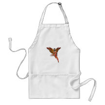 Orange Monarch Pixie Butterfly Fairy 7 - Apron