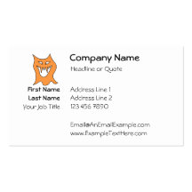 Orange Monster. Business Card Templates