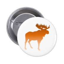 Orange Moose Pin