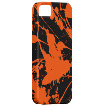 Orange Paint Splatter iPhone 5 Covers