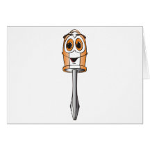 Orange Phillips Screwdriver Greeting Cards
