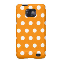 Orange Polka Dot Samsung Galaxy S2 Case