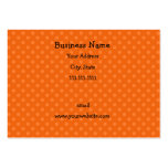 Orange polka dots business card template