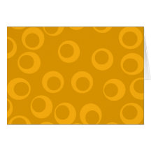 Orange retro pattern. card
