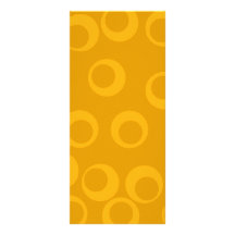 Orange retro pattern. customized rack card
