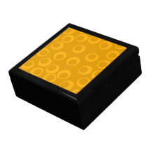 Orange retro pattern. trinket boxes