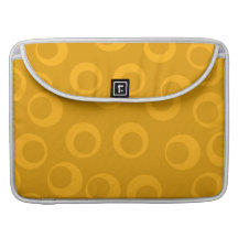 Orange retro pattern. MacBook pro sleeves