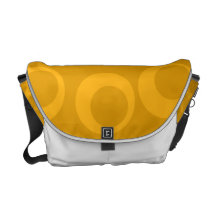 Orange retro pattern. messenger bags