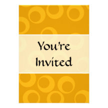 Orange retro pattern. personalized announcement