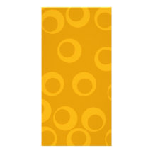 Orange retro pattern. photo card template