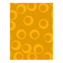 Orange retro pattern. post cards