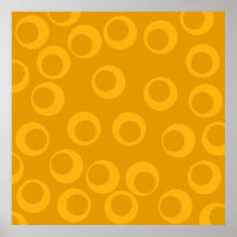 Orange retro pattern. poster