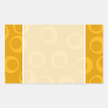 Orange retro pattern. rectangle sticker
