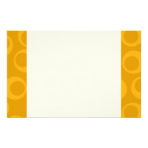 Orange retro pattern. stationery design