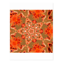 Orange Ribbon Star Nov 2012 Postcard