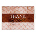 Orange Rust Fall Thank You Cards cards