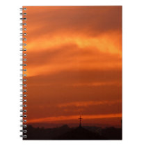 Orange sky over Venice (Venezia), Italy notebooks