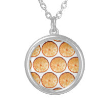Orange slice necklaces
