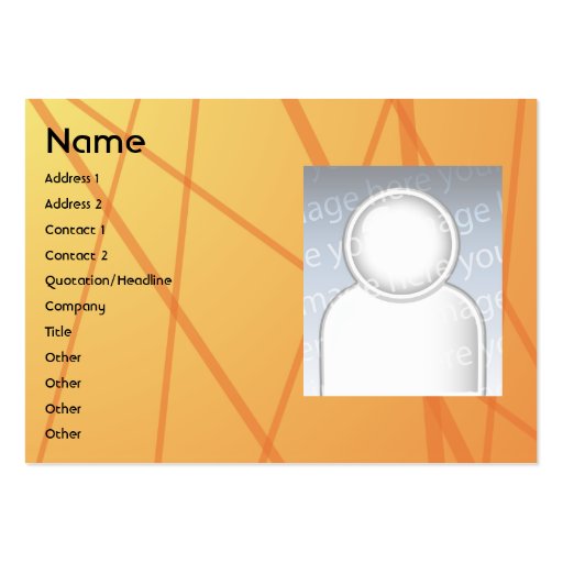 Orange Sticks - Chubby Business Card
