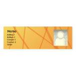 Orange Sticks - Skinny Business Card Templates