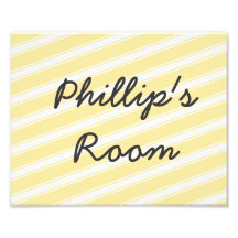 Orange Stipes Photo Print Kids Wall Art Room