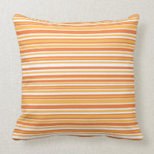 Orange Stripe American  MoJo Pillow