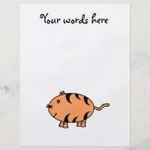 Orange tabby cat flyer