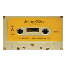 Orange Tape Business Card Templates