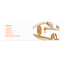 Orange Thinking - Skinny Business Card Templates