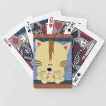 Orange Tiger Cub Playing Cards