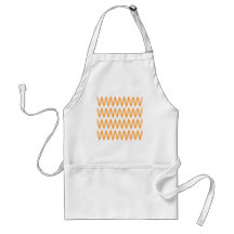 Orange Zigzag Pattern with Diamond Shapes. Aprons