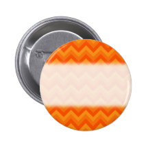 Orange Zigzag Stripes. Buttons