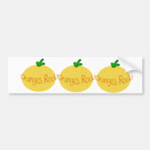 Oranges Rock! Bumper Sticker