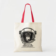 Orangutan Astronaut - Help Save the Galaxy Tote Bag