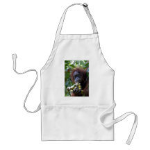 Orangutan with bananas Sumatra Apron