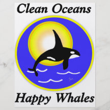 Orca Whale Clean Oceans Happy Whales Flyer