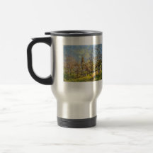 Orchard in spring by Alfred Sisley Coffee Mugs