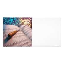 Orchestra Conductor Elements 3 Custom Photo Card