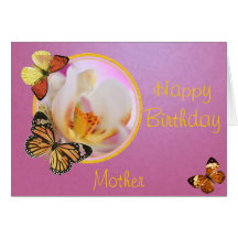 Orchid Birthday Card