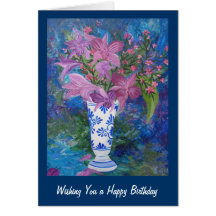 Orchid Birthday card