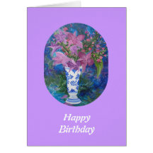 Orchid Birthday Card