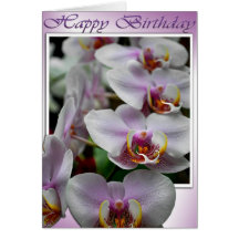 Orchid Birthday Card