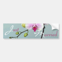 Orchid Orji Just Married Bumper Sticker