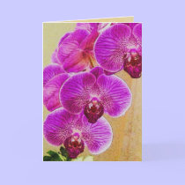 Orchid Promises Card ~ customisable original art cards