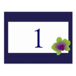 Orchid Table Number Post Cards