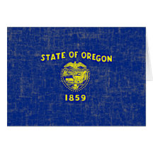 OREGON FLAG GREETING CARDS