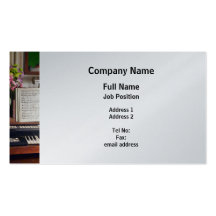 Organ and Bouquet - Platinum Finish Business Card