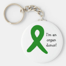 Organ donor keychain